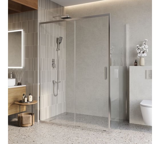 Душевой уголок BelBagno LUCE-AH-1-150/100-C-Cr