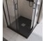 Душевой поддон из искусственного мрамора BelBagno в комплекте с сифоном UNO TRAY-MR-UNO-A-90-35-NERO-CR 2