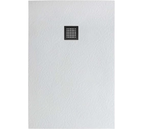 Душевой поддон из искусственного мрамора BelBagno в комплекте с сифоном UNO TRAY-MR-UNO-AH-120/80-35-W-NO 1