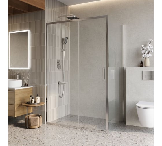 Душевой уголок BelBagno LUCE-AH-1-130/90-C-Cr