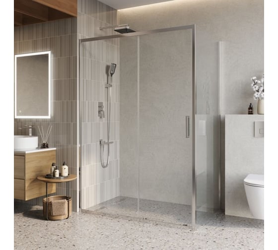 Душевой уголок BelBagno LUCE-AH-1-140/90-C-Cr