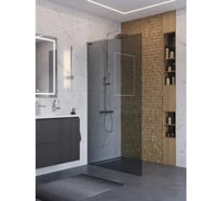 Душевая перегородка BelBagno UNO-L-1-TB-80-GR-Cr