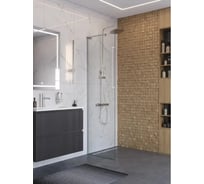 Душевая перегородка BelBagno UNO-L-1-TB-90-C-Cr