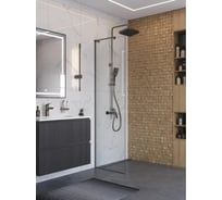 Душевая перегородка BelBagno UNO-L-1-TB-70-C-GM