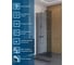 Душевая перегородка BelBagno UNO-L-1-TB-90-GR-Cr 3