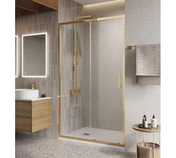 Душевая дверь BelBagno LUCE-BF-1-120-C-ORO