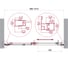 Душевая дверь BelBagno LUCE-BF-1-100-C-Cr 4