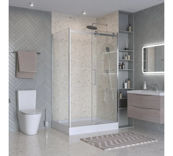 Душевой уголок BelBagno MARINO-2-AH-1-120/100-C-Cr