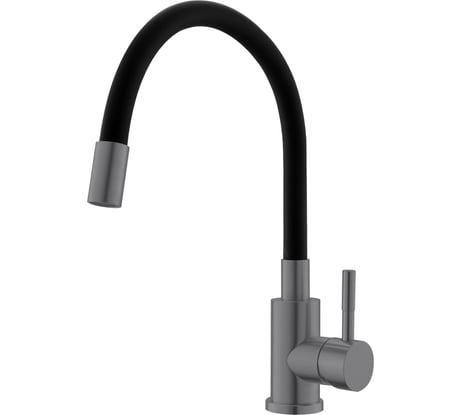 Смеситель для кухни Wesnaart из нержавеющей стали GUN METAL с гибким изливом, EKO05-140GunMetal