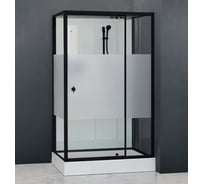 Душевая кабина прямоугольная RGW 70×90×200 см, модель AN-207-B, чёрный, стекло Frost Line, 6 мм 411320779-94