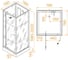 Душевая кабина квадратная RGW 80×80×200 см, модель AN-207-B, чёрный, стекло Frost Line, 6 мм 411320788-94 3