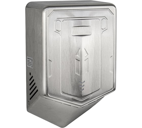 Сушилка для рук антивандальная GFmark модель "V-винблейд" оптима, 1300Вт, корпус из нержавеющей стали марки, цвет САТИН. 6866-N 1