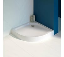 Душевой поддон полукруглый RGW 90×90×14 см, модель SMC/R-C-099W, белый, отверстие сифона 90 мм (8 ножек в комплекте + сифон) 12350499-0101