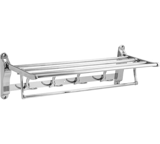 Полка для полотенца с опорой, серия ТИТАН, цвет ХРОМ. GFmark 77140 1