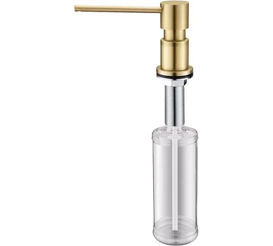 Дозатор для жидкого мыла Paulmark KRAFT светлое золото D003-LG
