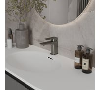 Смеситель для раковины Oliveeka D, оружейный метал OL-139003-BGM