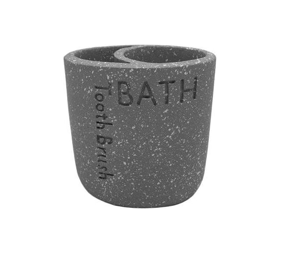 Стакан для зубных щеток Delphinium коллекция Галактика, серый 106330