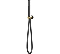 Набор ALLEN BRAU 5.31019-GB31 PRIORITY руч.душ+водорозетка+шланг1500мм водорз.-зол.,элементы-черн. (367813) 00367813