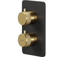 Термостат ALLEN BRAU 5.31213-31GB PRIORITY V.2 Vernet, 2 хода накл-черн.,элементы-зол. (367808) 00367808