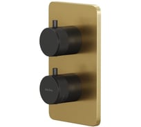 Термостат ALLEN BRAU 5.31213-GB31 PRIORITY V.2 Vernet, 2 хода накл-зол.,элементы-черн. (367809) 00367809