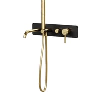 Cмеситель встроенный ALLEN BRAU 5.31A05-31GB PRIORITY 3.0 с изливом накладки-черн.,элемнты-зол. (367806) 00367806