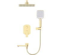 Душевая система встраиваемая Wonzon & Woghand FORZA, Брашированное золото WW-939031-BG
