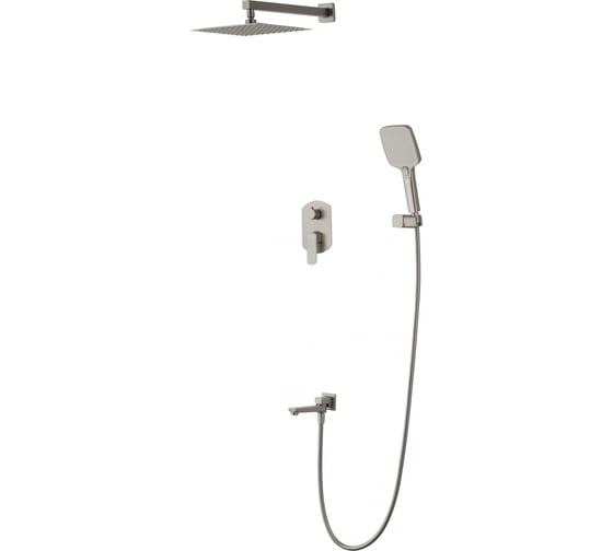 Душевая система встраиваемая Wonzon & Woghand FORZA, Брашированный никель WW-939031-BN