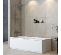 Душевая шторка на ванну Cezares универсальная LIBERTA-V-1-TB-90/155-C-Cr