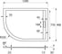 Поддон из искусственного мрамора Cezares TRAY-AS-RH-120/90-550-30-W-R 2