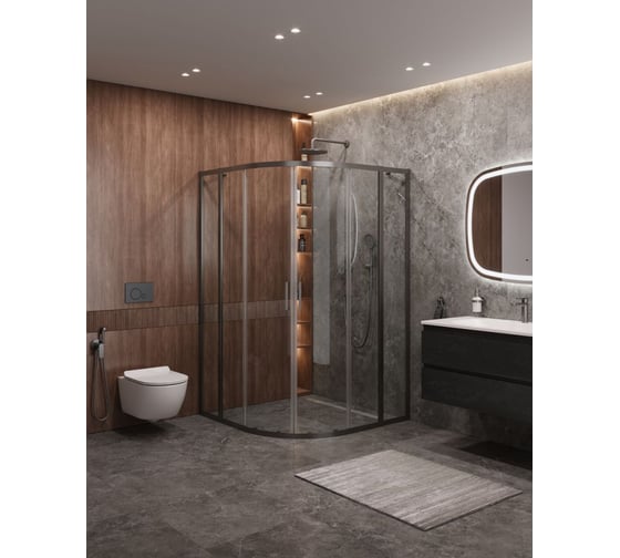 Душевой уголок Cezares MOLVENO-R-22-90+30-C-GM-IV