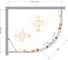 Душевой уголок Cezares MOLVENO-RH-2-100/80-P-Cr 7