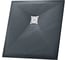 Душевой поддон RGW 100x100x3 STG-0100G Графит/Квадрат, 90 мм, Каменный (с решеткой) 16152100-02G 1