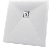 Душевой поддон RGW 75x75x2,5 ST-0075W Белый/Квадрат, 90 мм, Каменный 16152075-01
