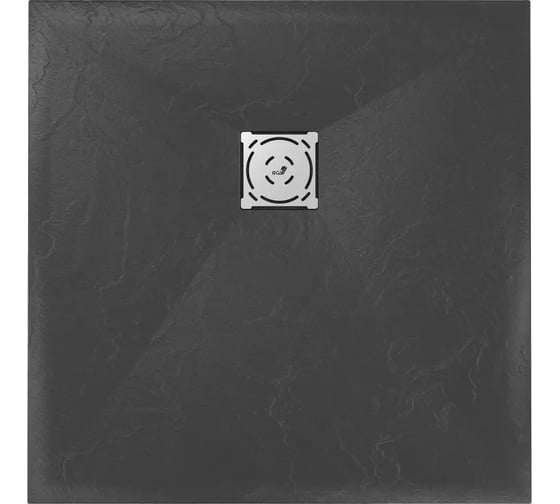 Душевой поддон RGW 90x90x2,5 ST-0099B Черный/Квадрат, 90 мм, Каменный 16152099-04 1