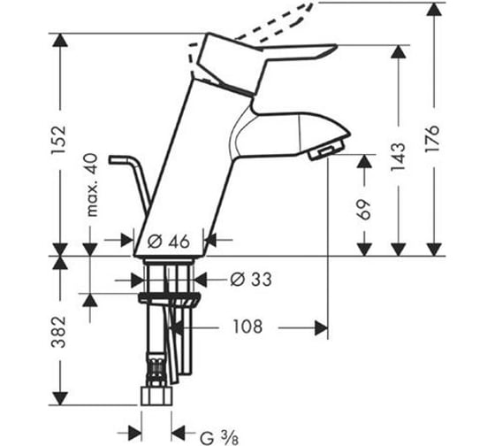 Смеситель для раковины Hansgrohe Focus S 31701000