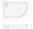Акриловый поддон Cezares TRAY-A-RH-120/80-550-15-W-L 2