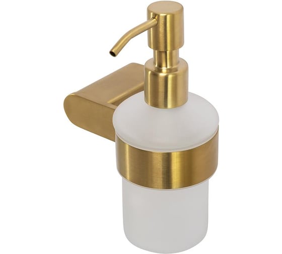 Подвесной диспенсер для мыла Cezares стекло, исполнение брашированное золото STYLUS-SOIS-V-BORO