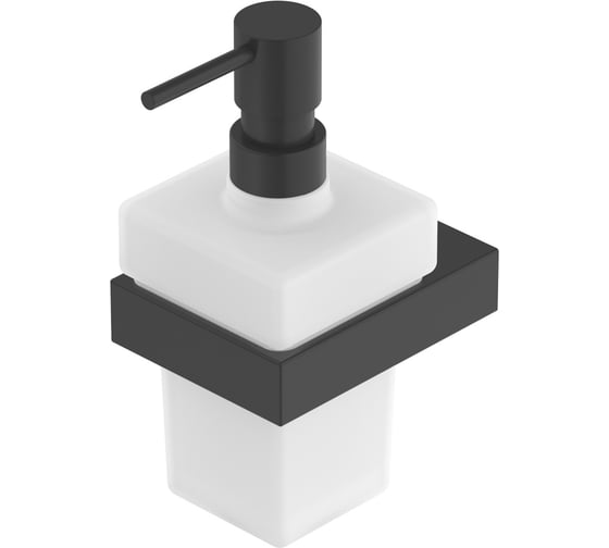 Подвесной диспенсер для мыла Cezares стекло, исполнение черный матовый SLIDER-SOIS-V-NOP