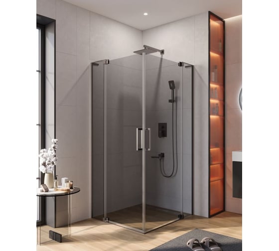 Душевой уголок Cezares SLIDER-AH-2-70/80-100/110-GRIGIO-GM