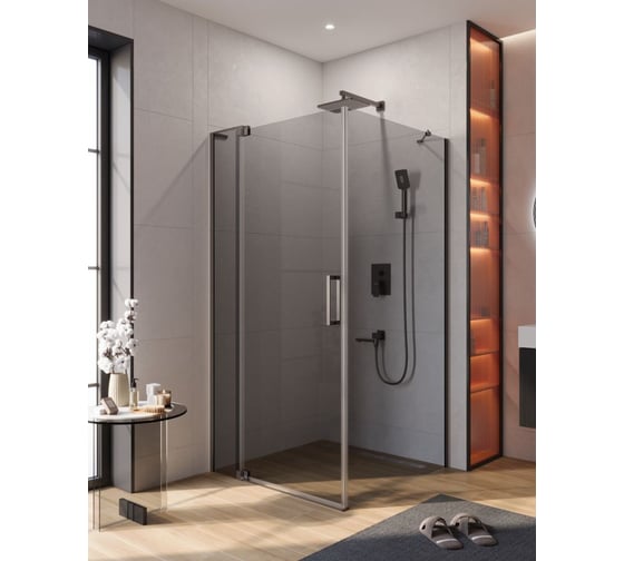 Душевой уголок Cezares SLIDER-AH-1-100-100/110-GRIGIO-GM