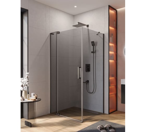 Душевой уголок Cezares SLIDER-AH-1-90-100/110-GRIGIO-GM