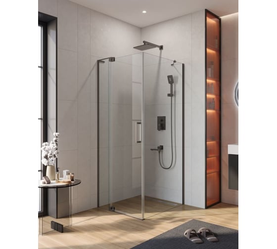 Душевой уголок Cezares SLIDER-AH-1-80-80/90-C-GM