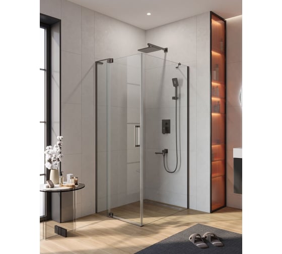 Душевой уголок Cezares SLIDER-AH-1-90-80/90-C-GM
