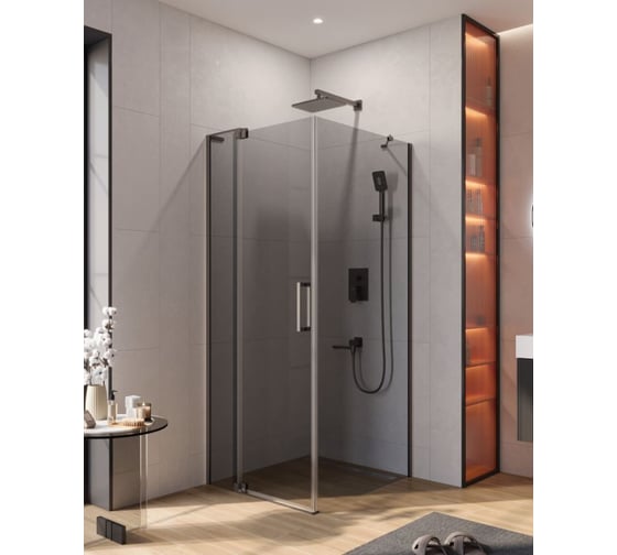 Душевой уголок Cezares SLIDER-AH-1-90-70/80-GRIGIO-GM