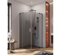 Душевой уголок Cezares SLIDER-AH-2-90/100-100/110-GRIGIO-GM
