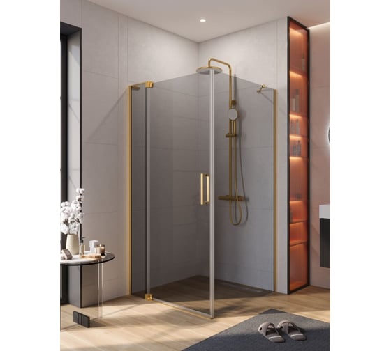 Душевой уголок Cezares SLIDER-AH-1-100-100/110-GRIGIO-BORO