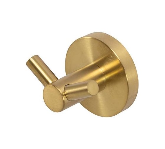 Крючок двойной Cezares исполнение брашированное золото RELAX-HKD-BORO