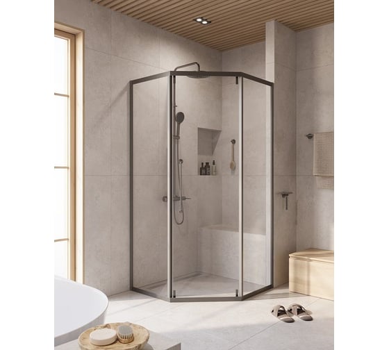 Душевой уголок Cezares RELAX-304-P-1-100-C-GM