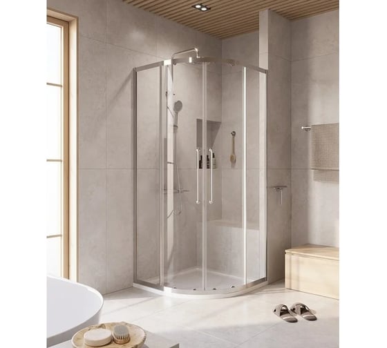 Душевой уголок Cezares RELAX-304-R-2-90-C-CR