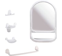 Набор для ванной комнаты ЗПИ Альтернатива Аква №5 (белый) М5555